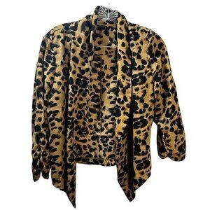 NEW Leopard‎ Print Open Blazer Medium by PEARL